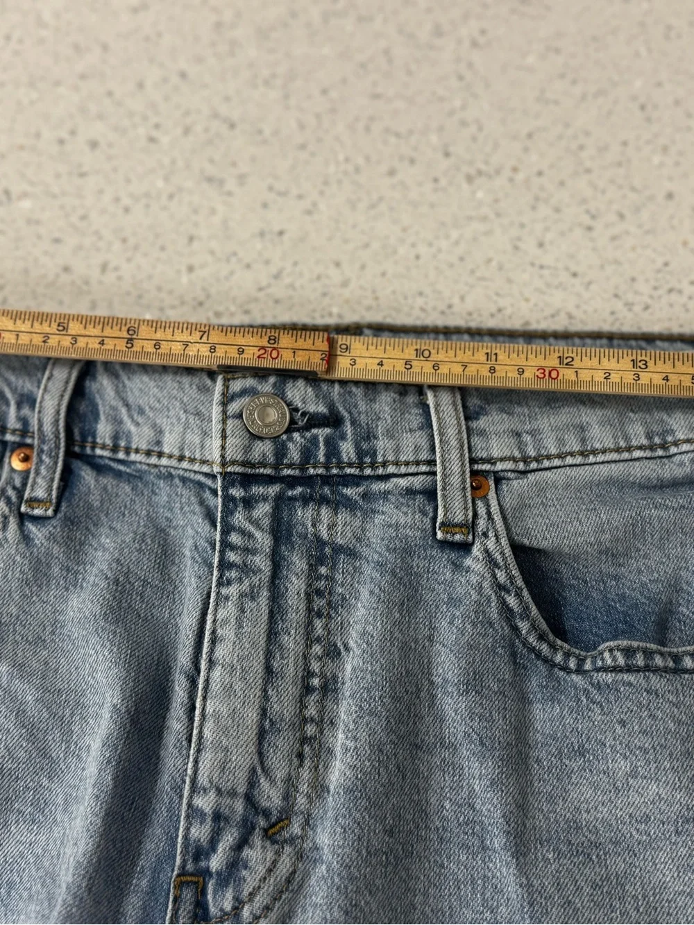 Levis 527 Jeans Mens 33x32 Blue Slim Bootcut Light Denim Western Cowboy Fade